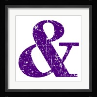 Purple Ampersand Fine Art Print