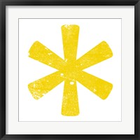 Yellow Asterisk Fine Art Print