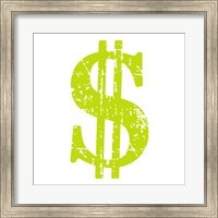 Lime Dollar Sign Fine Art Print