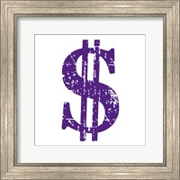 Purple Dollar Sign Fine Art Print