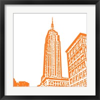 Orange Empire Framed Print
