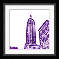 Purple Empire Framed Print