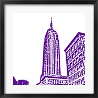 Purple Empire Framed Print