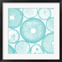Aqua Lemon Slices Fine Art Print