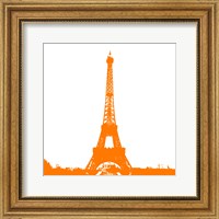 Orange Eiffel Tower Fine Art Print