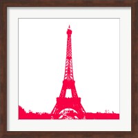 Red Eiffel Tower Fine Art Print