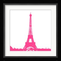 Pink Eiffel Tower Framed Print