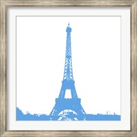 Blue Eiffel Tower Fine Art Print