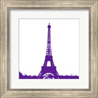 Purple Eiffel Tower Fine Art Print