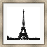 Black Eiffel Tower Fine Art Print