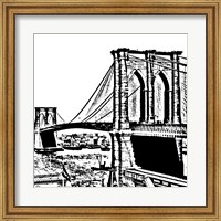 Black Brooklyn Bridge Fine Art Print