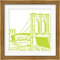 Lime Brooklyn Bridge Fine Art Print