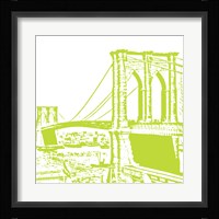 Lime Brooklyn Bridge Fine Art Print