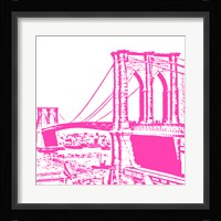 Pink Brooklyn Bridge Fine Art Print