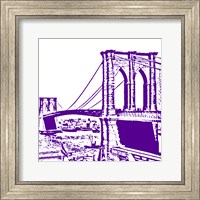 Purple Brooklyn Bridge Fine Art Print