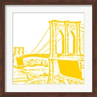 Yellow Brooklyn Bridge Fine Art Print