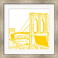 Yellow Brooklyn Bridge Fine Art Print