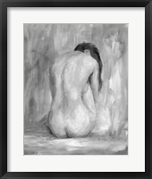 Figure in Black & White II Framed Print