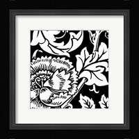 B&W Graphic Floral Motif III Fine Art Print