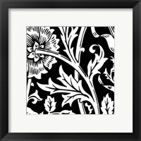 B&W Graphic Floral Motif IV Fine Art Print