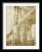 Non-Embellished Bridge Etching I Fine Art Print