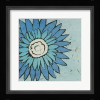 Turquoise Batik Botanical III Fine Art Print