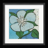 Turquoise Batik Botanical VI Fine Art Print