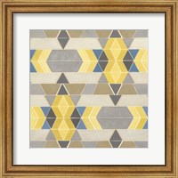 Blue and Yellow Geometry I Fine Art Print