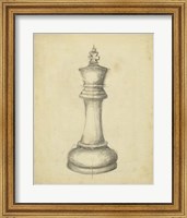 Antique Chess I Fine Art Print