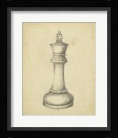 Antique Chess I Fine Art Print