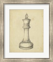 Antique Chess I Fine Art Print