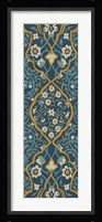 Cobalt Tapestry II Framed Print