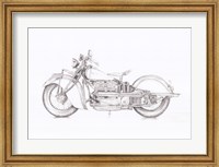 Motorcycle Sketch II Fine Art Print