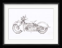 Motorcycle Sketch II Fine Art Print
