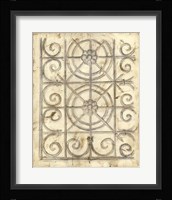 Decorative Iron Sketch I Fine Art Print