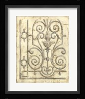 Decorative Iron Sketch III Fine Art Print