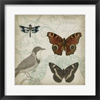 Cartouche & Wings IV Fine Art Print
