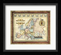 Map of Europe Fine Art Print