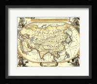 Nautical Map of Asia Fine Art Print