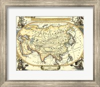 Nautical Map of Asia Fine Art Print