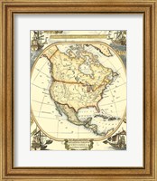 Nautical Map of North America Fine Art Print