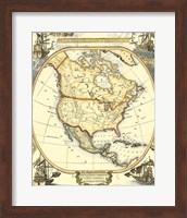 Nautical Map of North America Fine Art Print