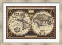 Decorative World Map Fine Art Print