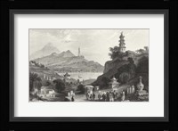 Temple, at Lake Lee-Hoo Framed Print