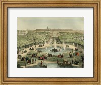 Panorama Du Chateau et Du Parc Fine Art Print