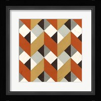Chevron Illusion I Framed Print