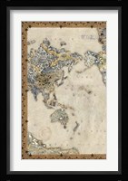 Royal Map I Framed Print