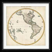 1812 Western Hemisphere Fine Art Print