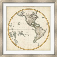 1812 Western Hemisphere Fine Art Print