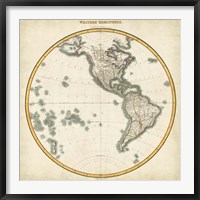 1812 Western Hemisphere Fine Art Print